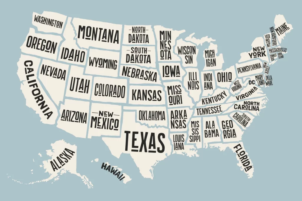 Recursos para obter e usar o mapa dos Estados Unidos